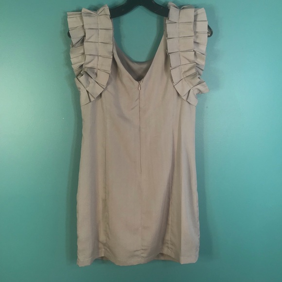 Agaci Cute Pewter Mini Dress. Fab Sleeves! - Picture 4 of 7